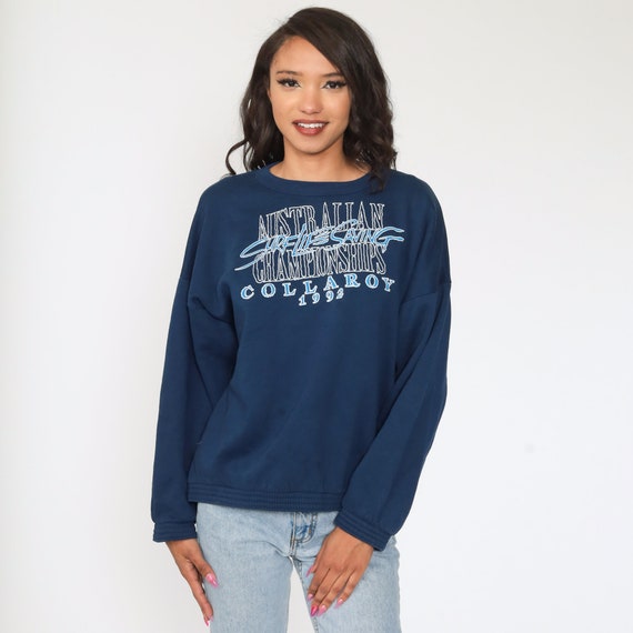 Surf Sweatshirt 1992 Australia Surf Life Saving Championships Shirt Surfer Sports Vintage Graphic 90s Blue Extra Large xl l