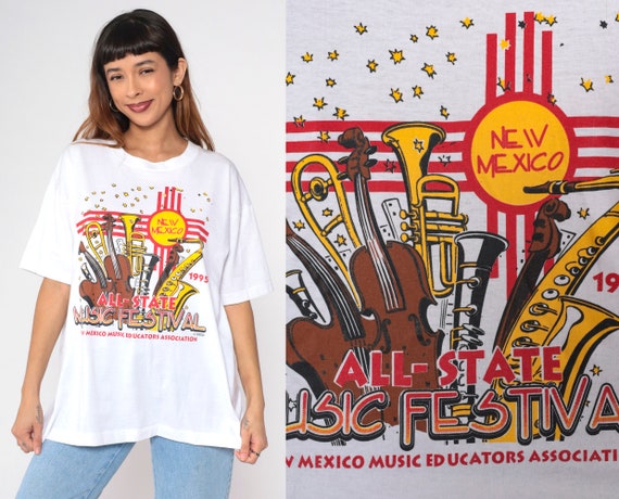 1995 All-State Music Festival Shirt 90s New Mexico T-Shirt Music Educators Association Graphic Tee Vintage 1990s Screen Stars Extra Large xl