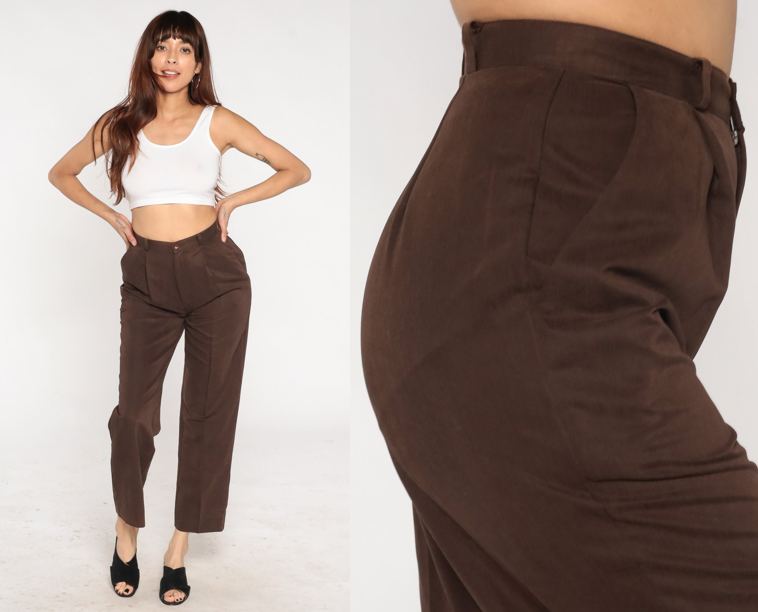 High Waisted Trousers - Etsy