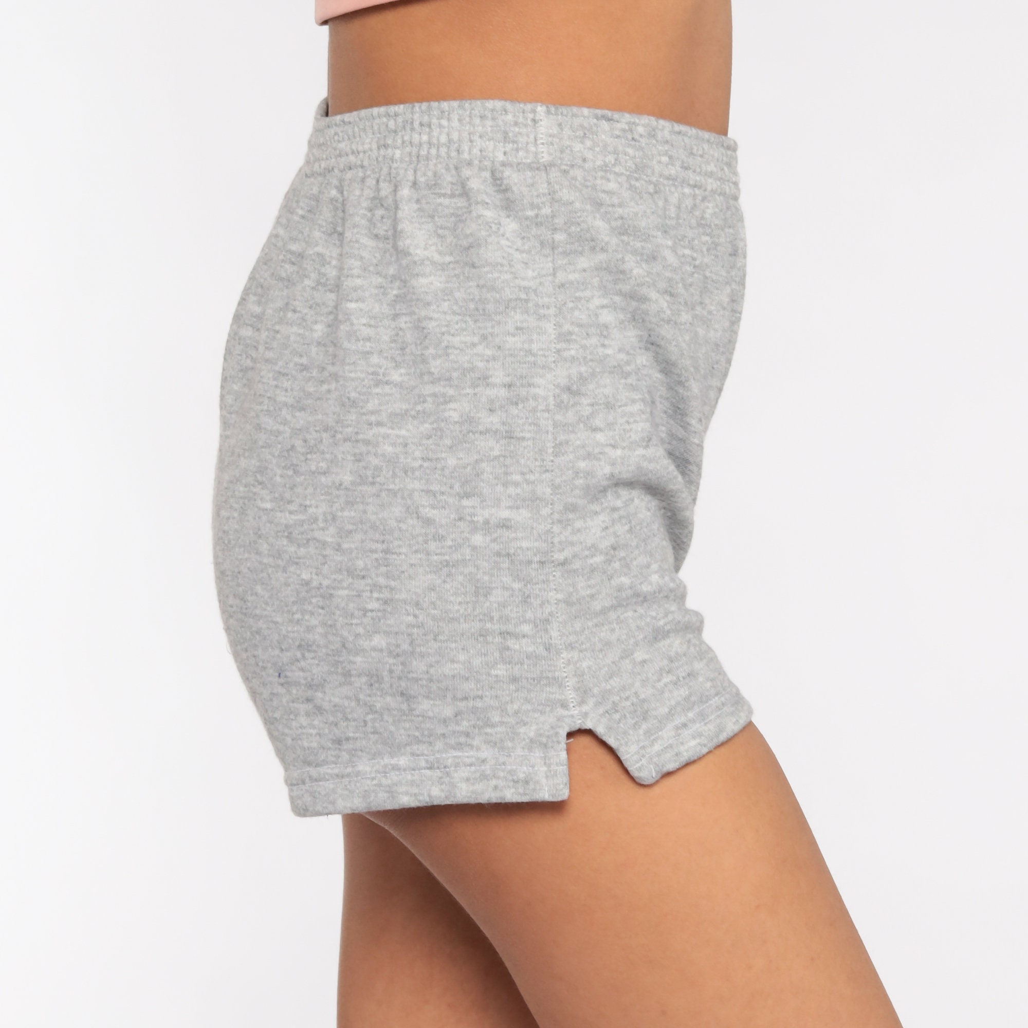 Grey Sweat Shorts 80s Running Shorts Gym Sweat Shorts Plain Etsy