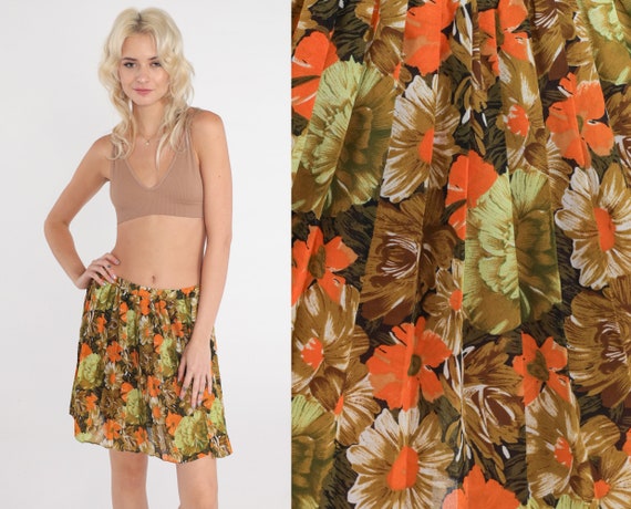 Flower skirt 80s sale
