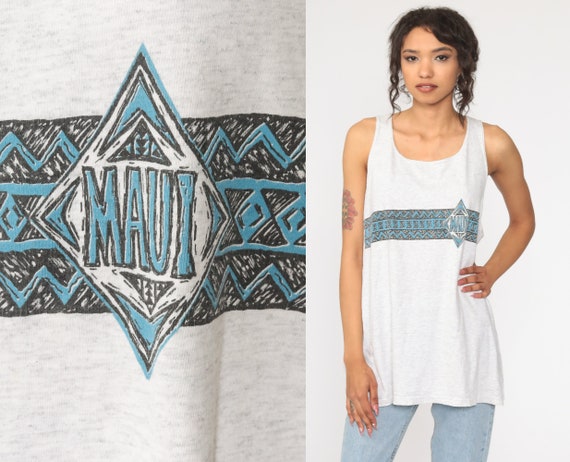 Maui Hawaii Shirt Hawaiian Shirt Tropical Tank Top