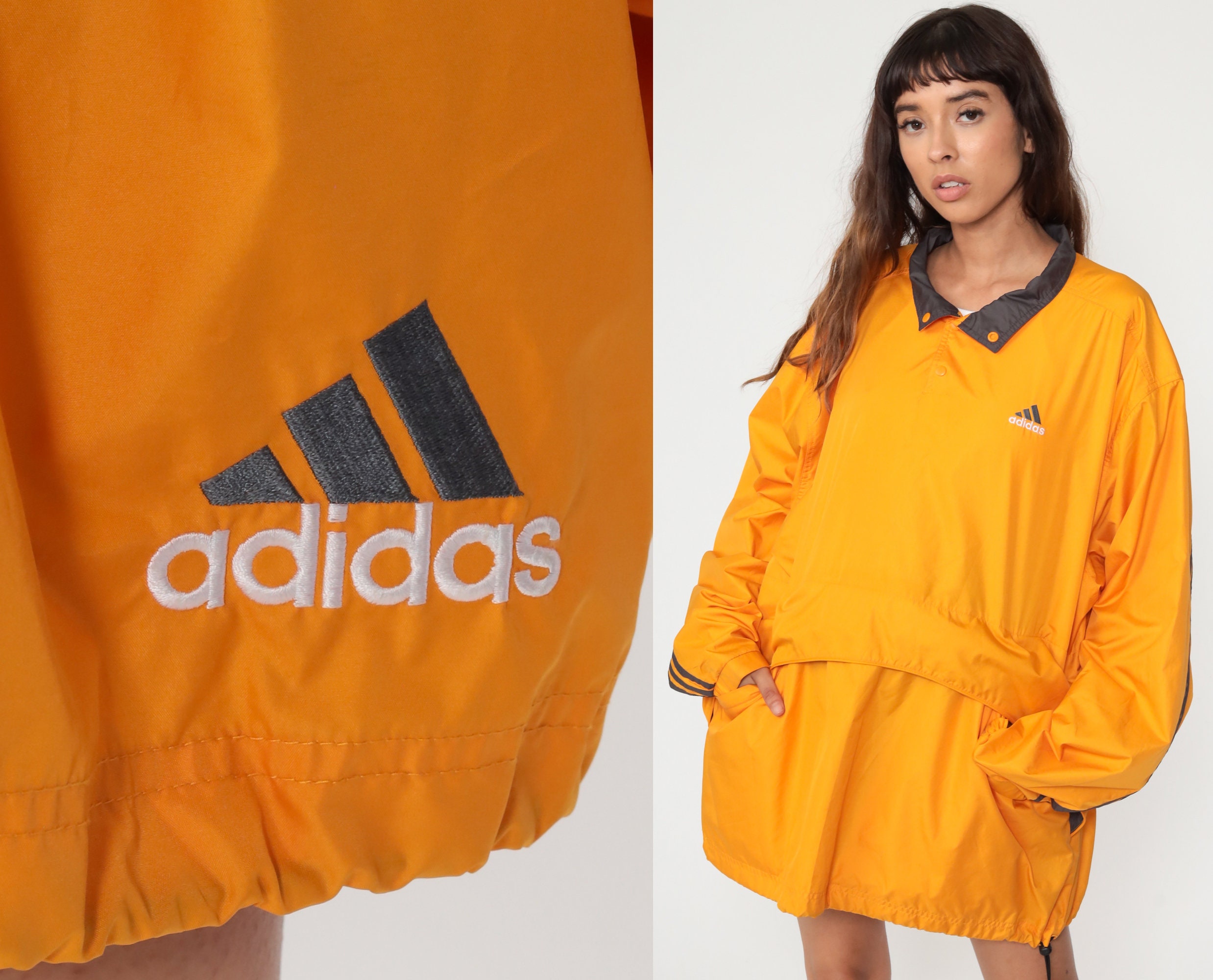 orange adidas windbreaker