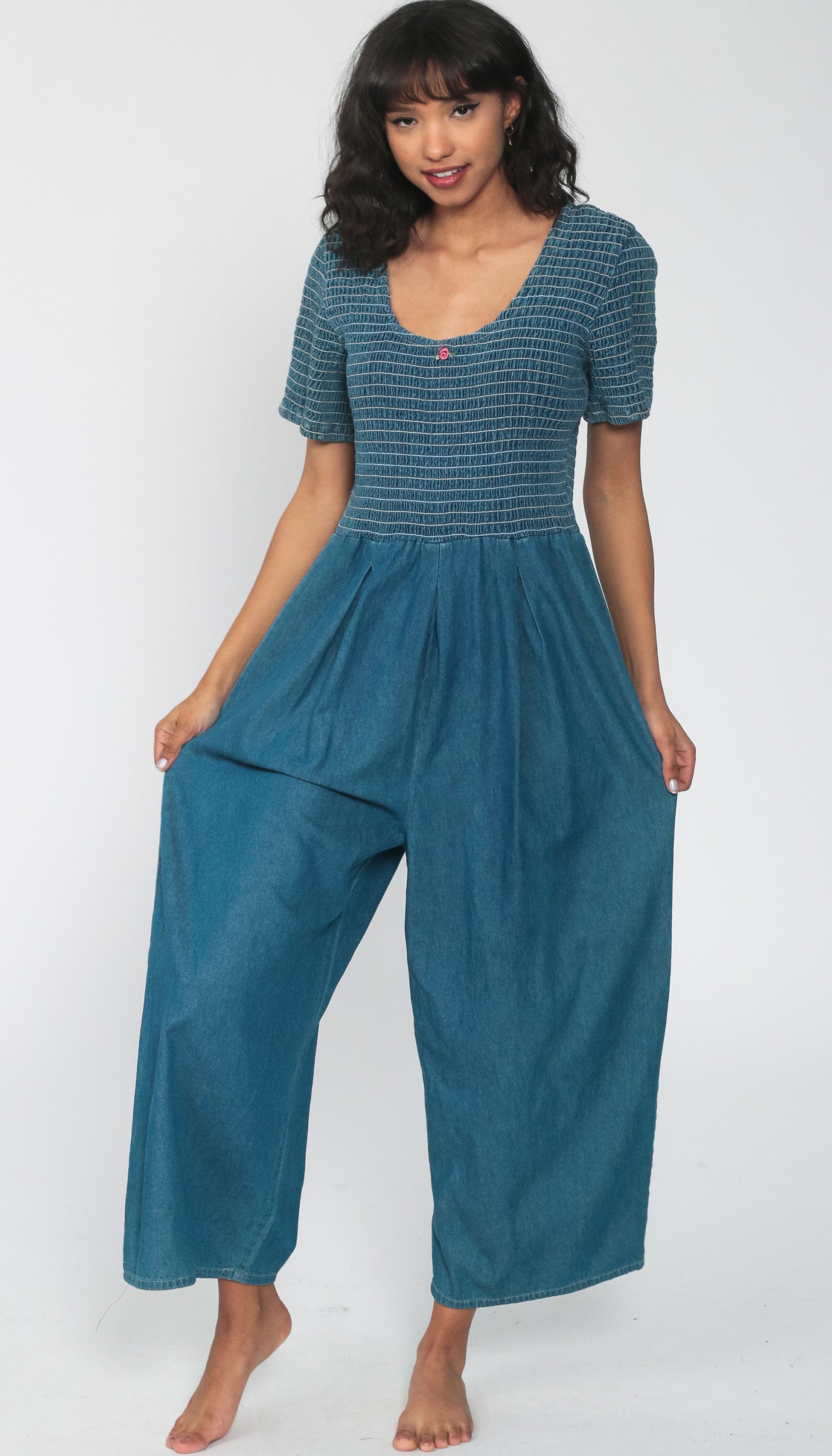 chambray jumpsuit