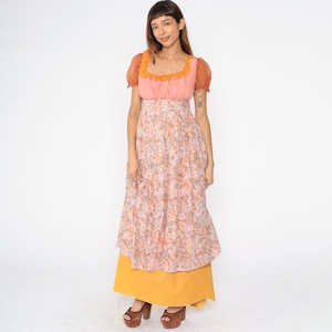 Burnt Orange Peasant Dress - Etsy Burnt Orange Peasant Dress - Etsy