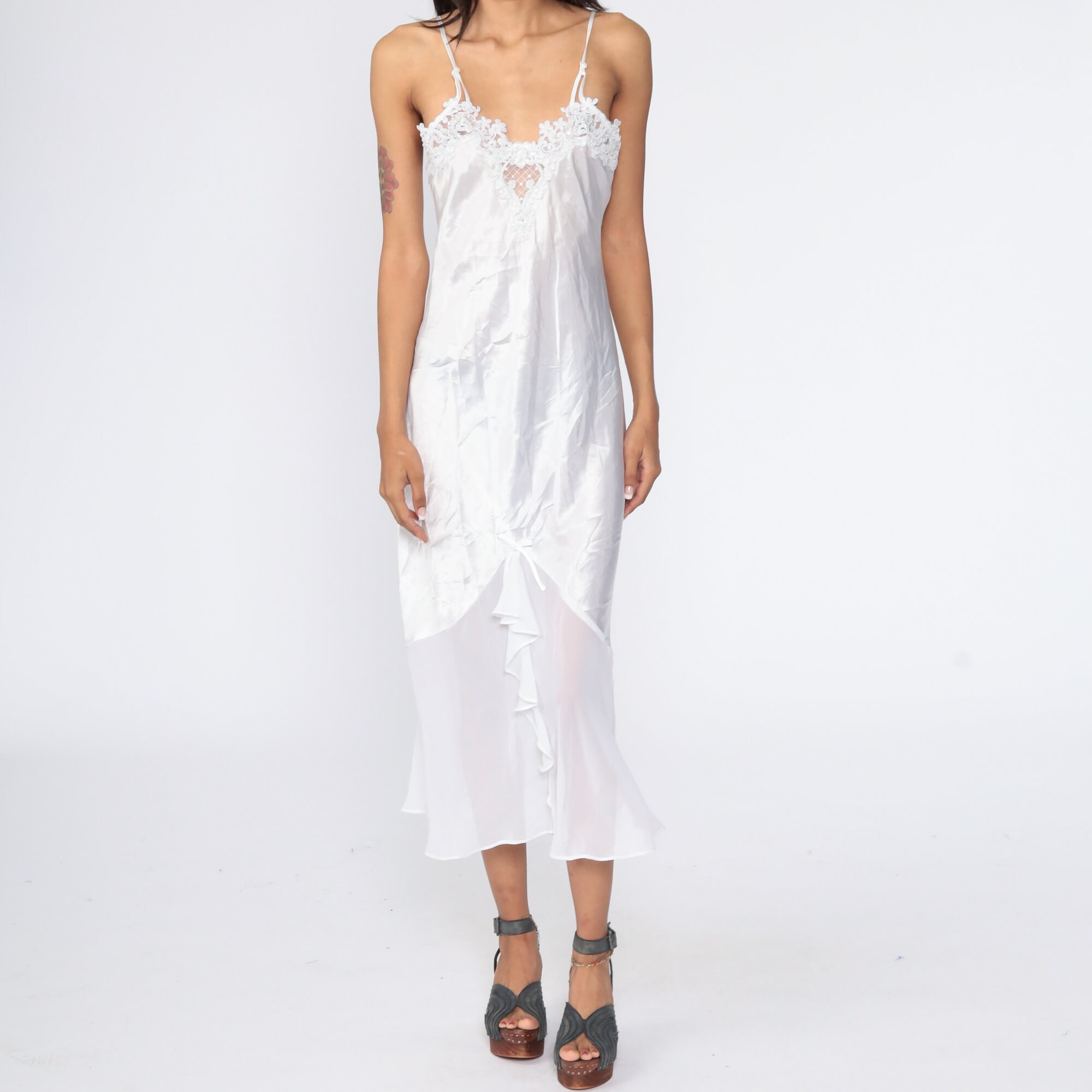satin slip nightgown