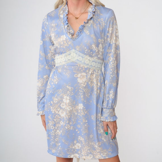 Retro Babydoll Colourblock Mid Sleeve Dress main image 1