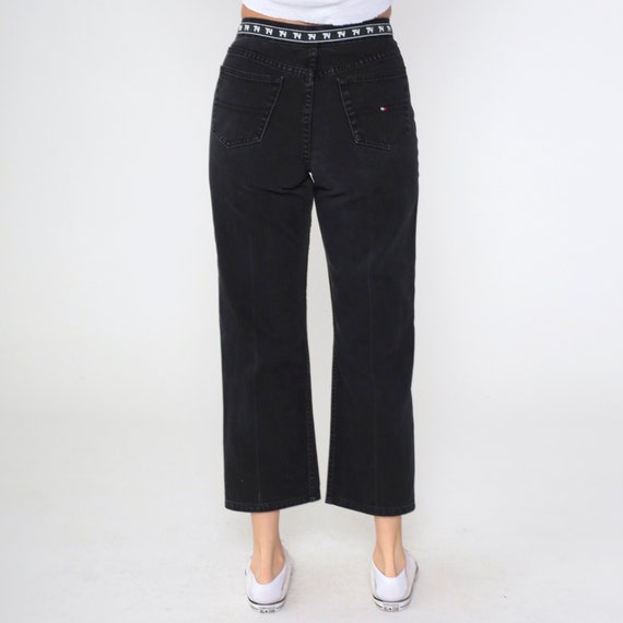 Tommy Hilfiger Ankle Jeans Y2K Black Denim Croppe… - image 7