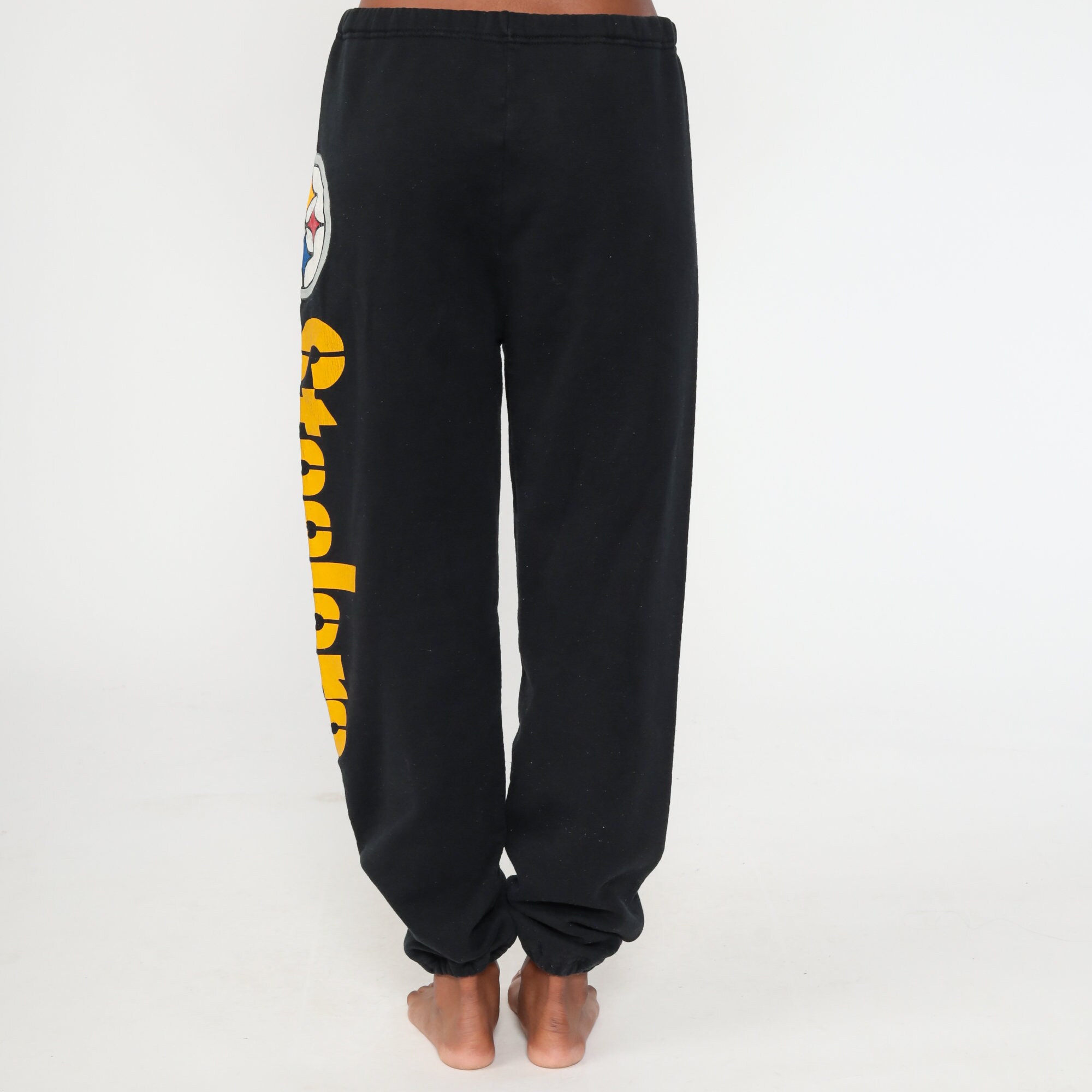 Football Sweatpants Pittsburgh Steelers Pants Nfl Track Pants Gym Spellout Sports Vintage Warm