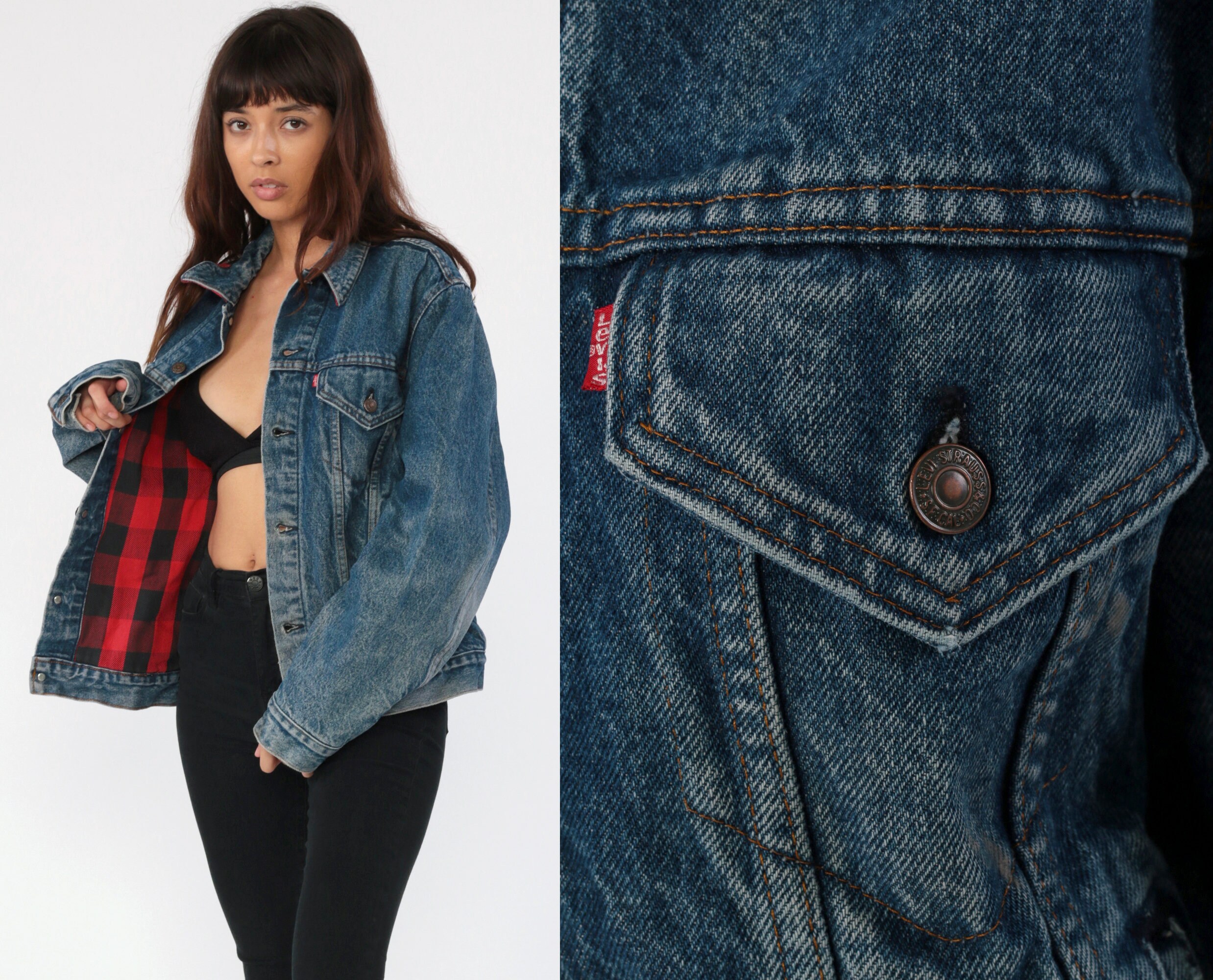 levis jean jacket with fur