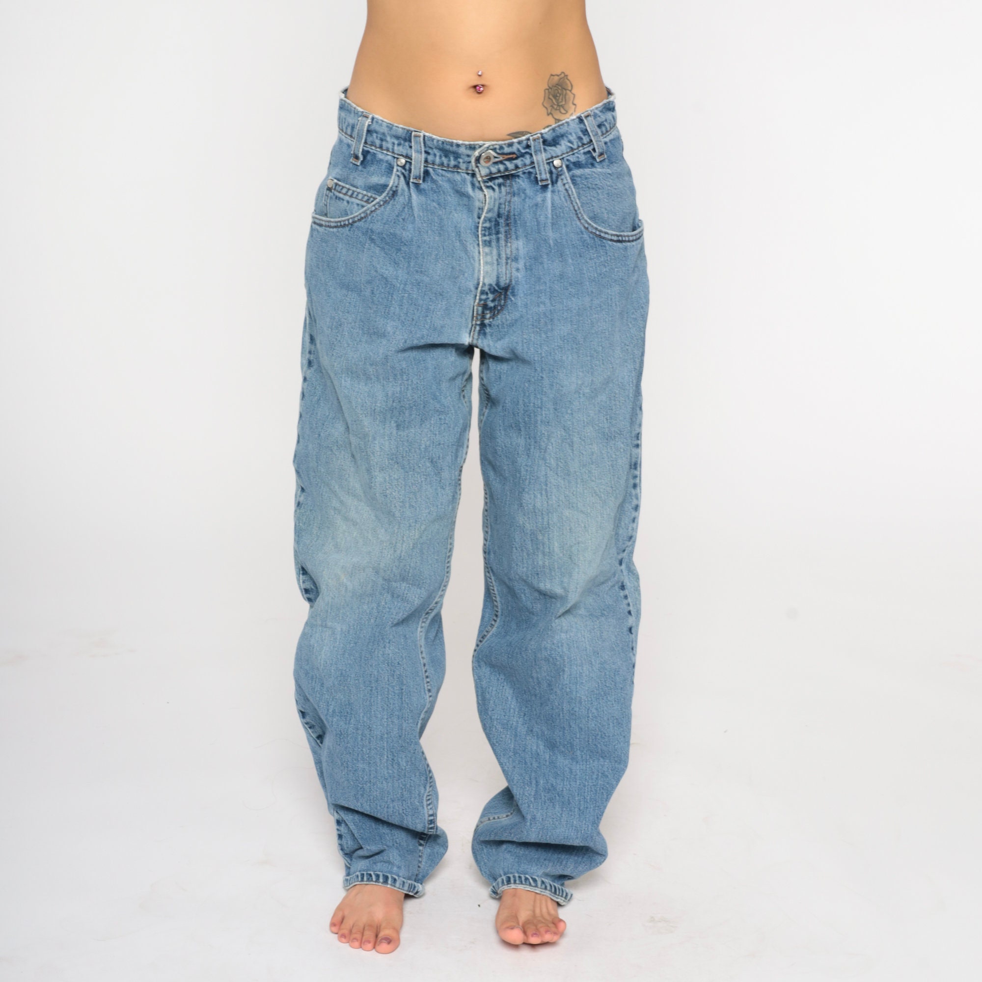 Levis Silvertab Jeans 90s High Waisted Jeans Straight Leg Levi Jeans ...