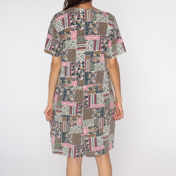 90s Romper Dress Patchwork Floral Playsuit GRUNGE… - image 6