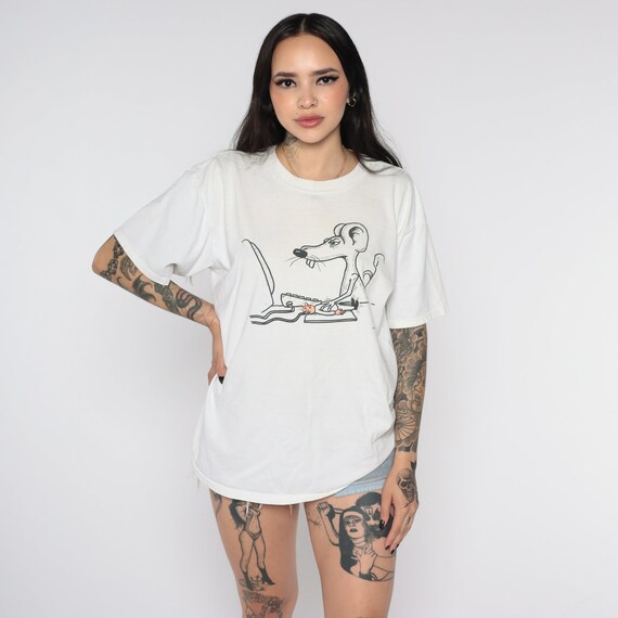 Computer Joke Shirt Human Mouse Shirt 90s Gem