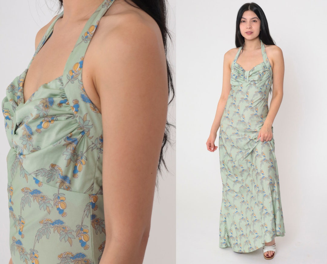 1970s Floral Summer Dress