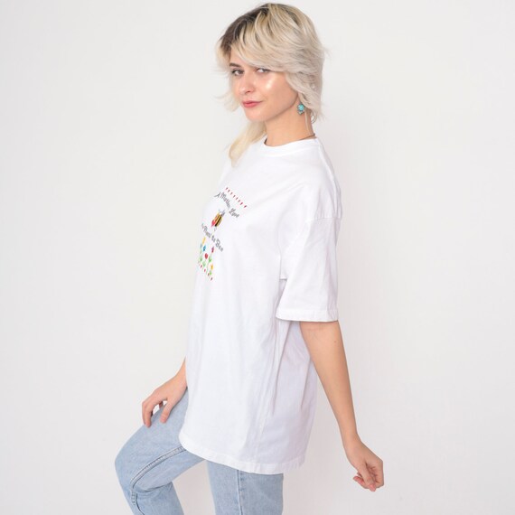 90s Mom Pun Shirt A Mother's Love Is Meant To Bee Embroidered Graphic Shirt Joke Retro Tshirt Floral Mother's Day Vintage 1990s Large View 4