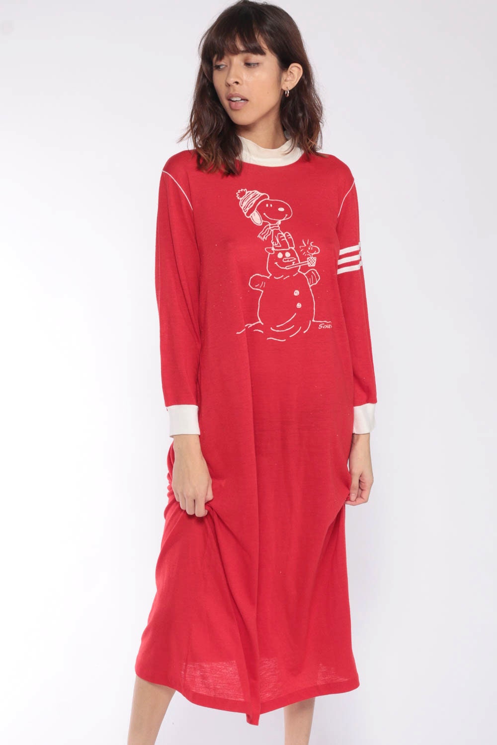 long sleeve winter nightie