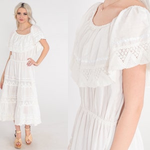 White peasant dress short sale