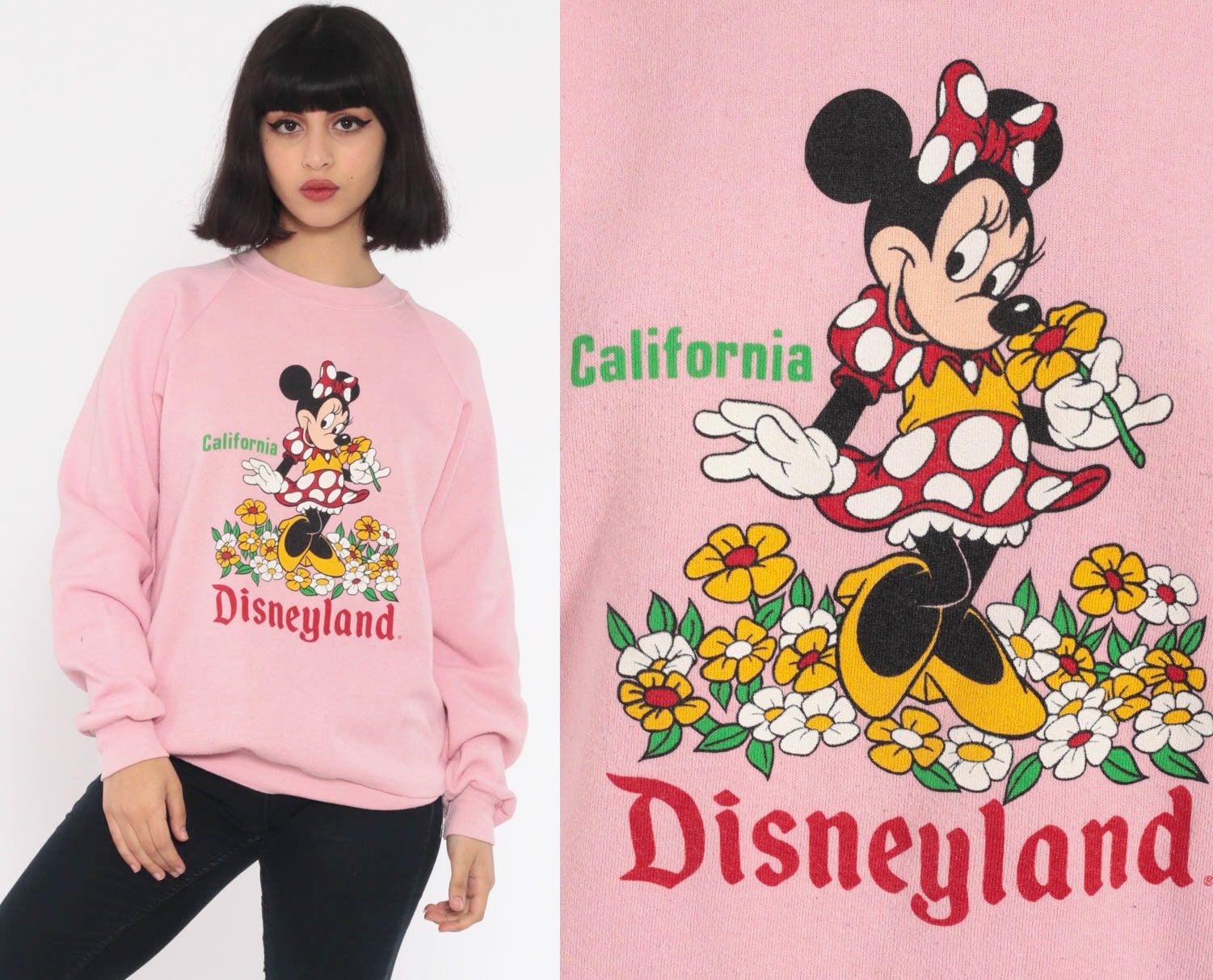 pink disneyland sweatshirt