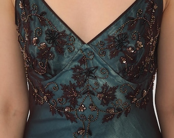 green emerald velvet dress Elegant V Neck Prom Dress Fashion Formal Gown