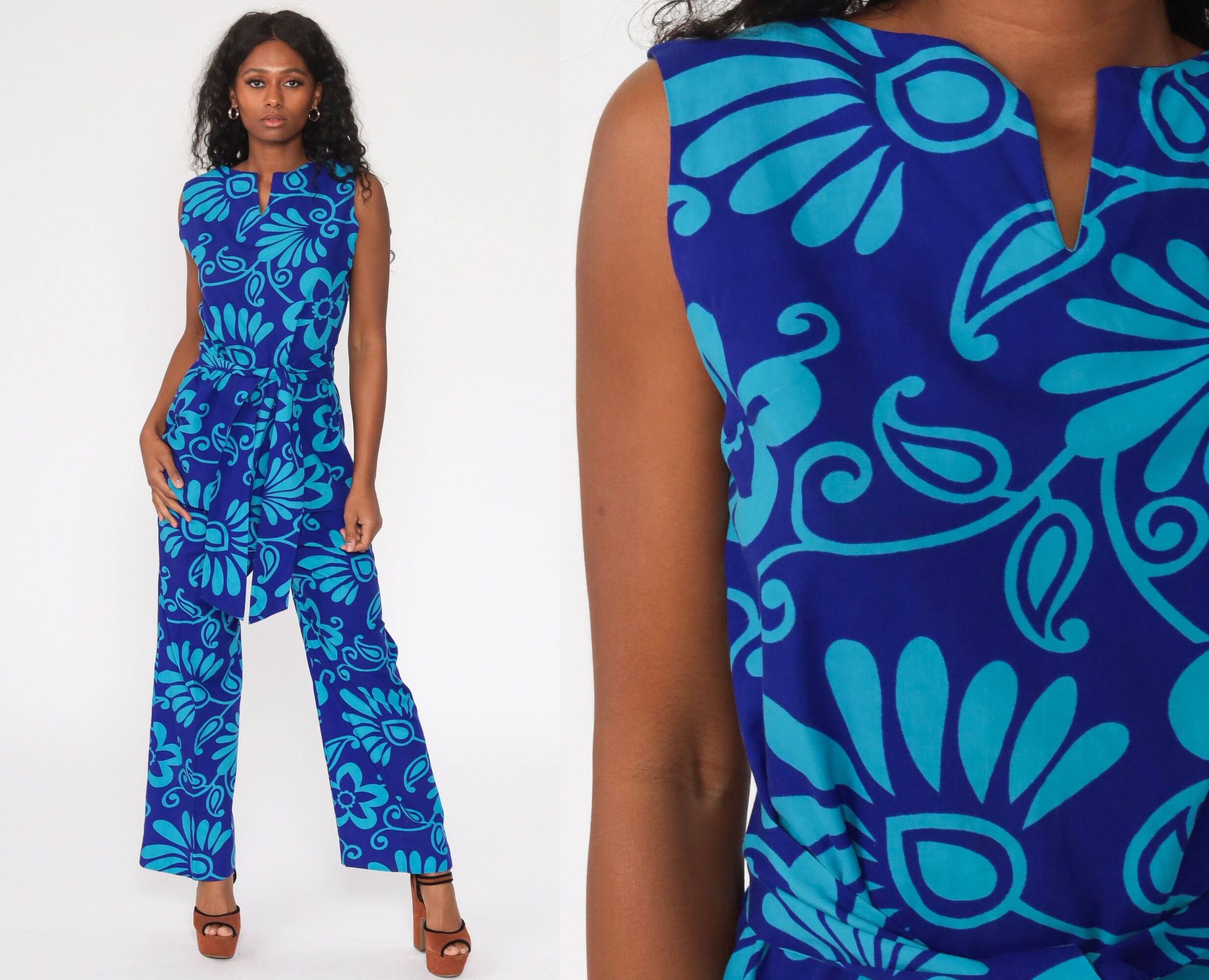 70s Outfit Two Piece Bell Bottoms PANTS 