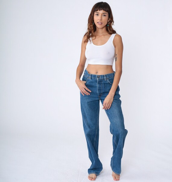 80s Levi's Jeans Movin' On Straight Leg Jeans Denim Boyfriend Pants Levi Strauss Vintage 1980s Western Men's 33 Medium