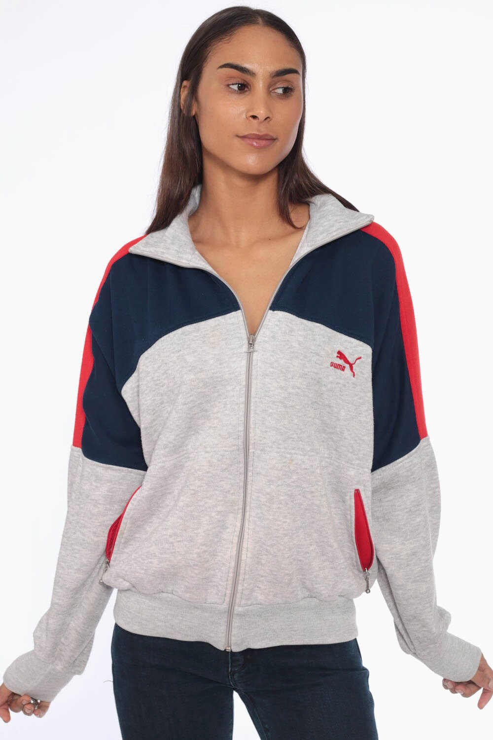 puma striped sweatshirt