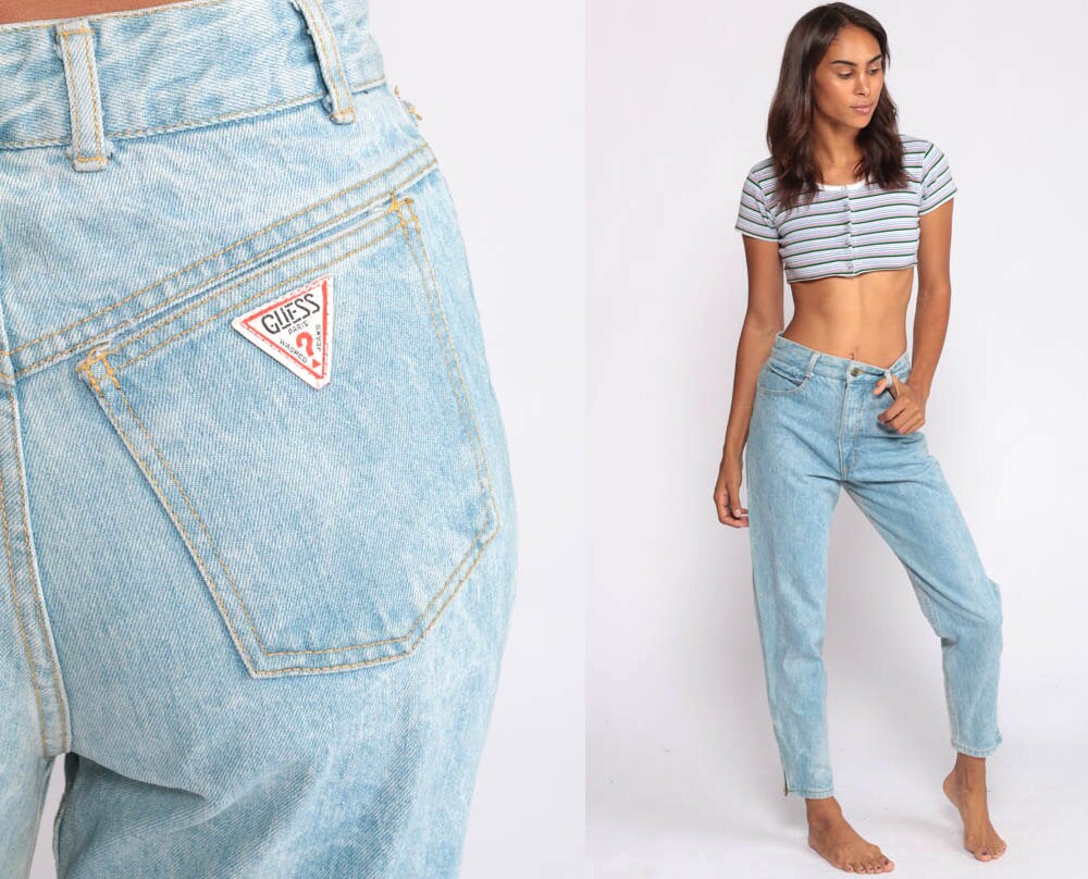 guess jeans with ankle zipper