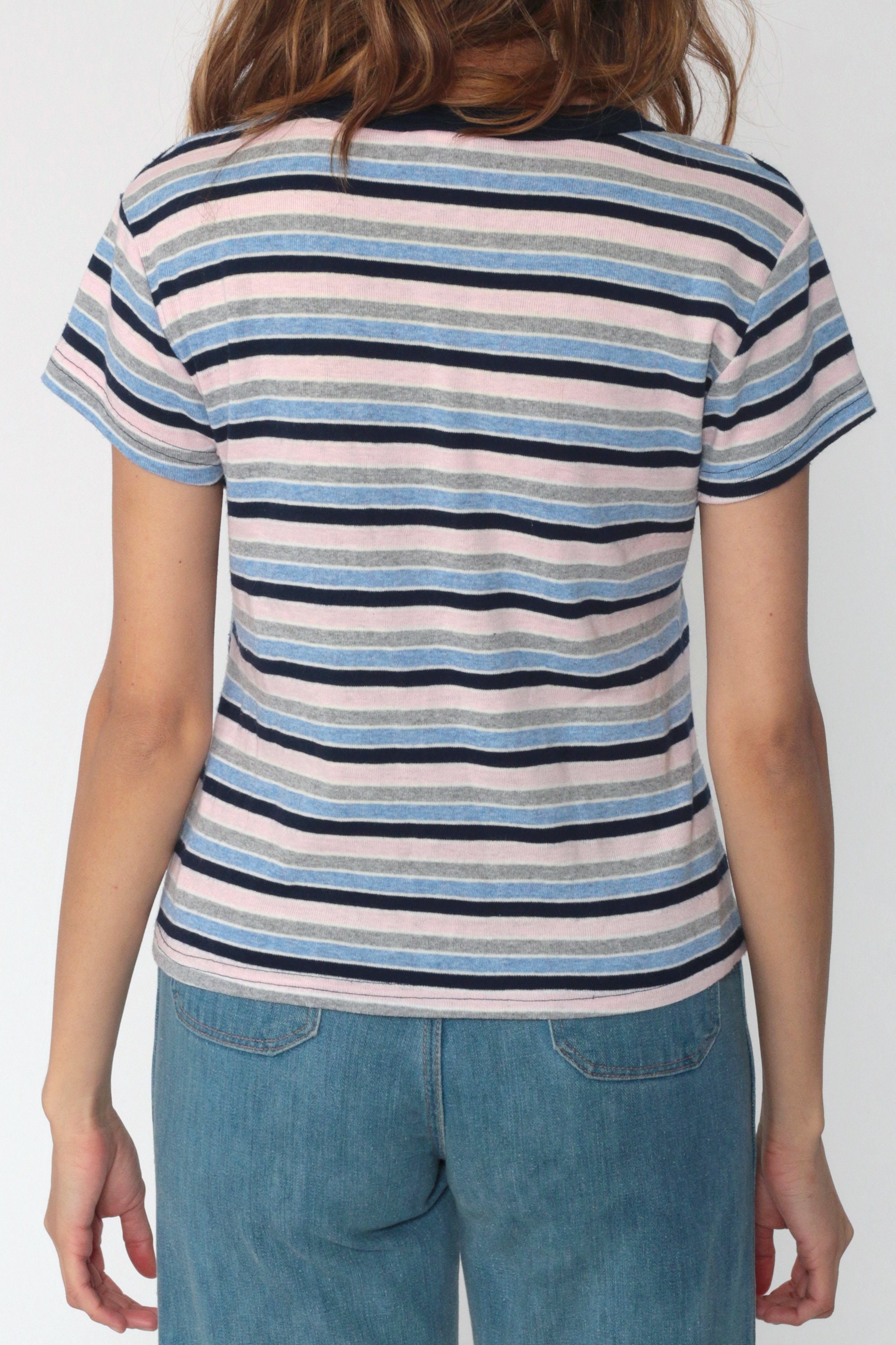 retro striped t shirt womens