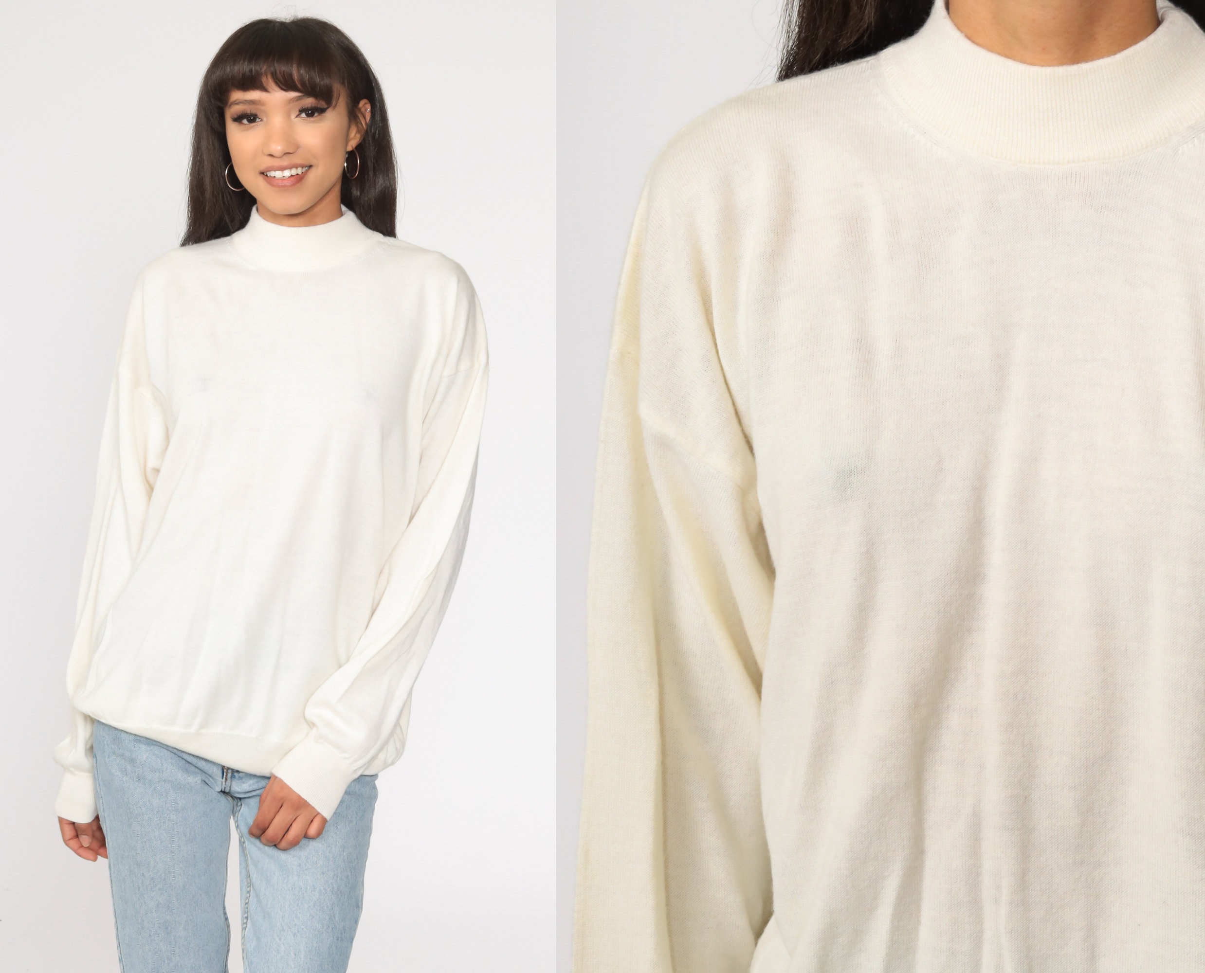 off white mock turtleneck