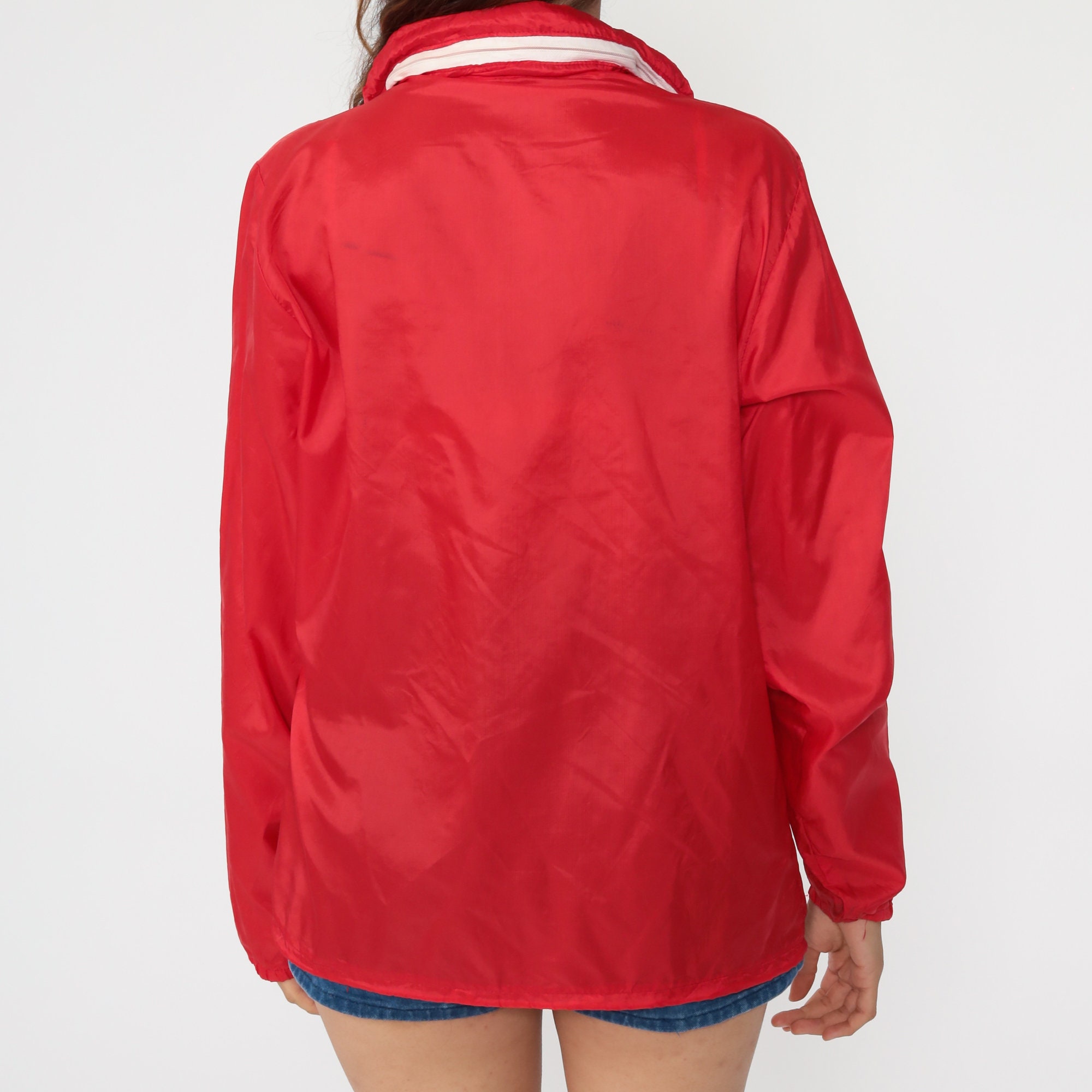 windbreaker with hidden hood