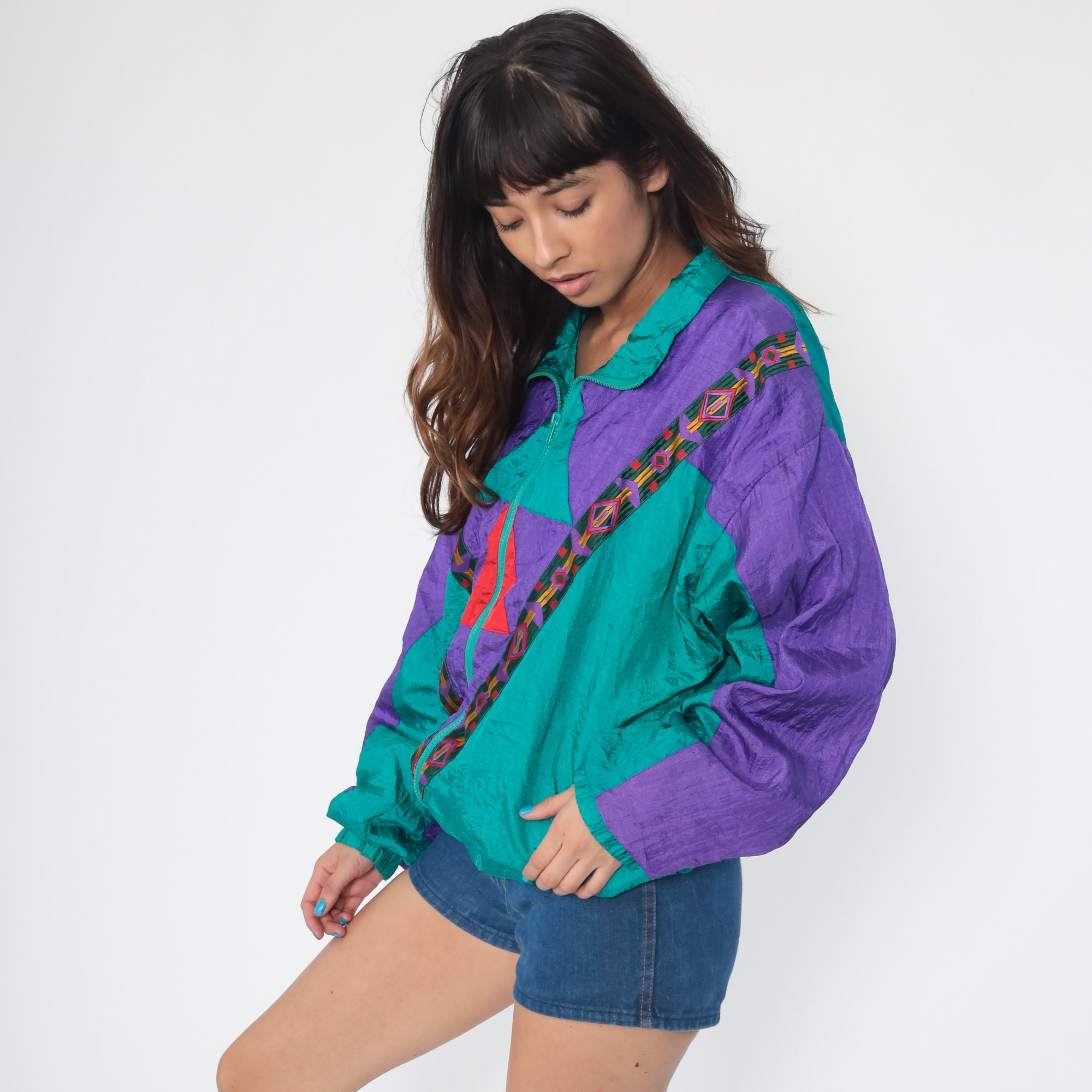 multicolor 90s jacket