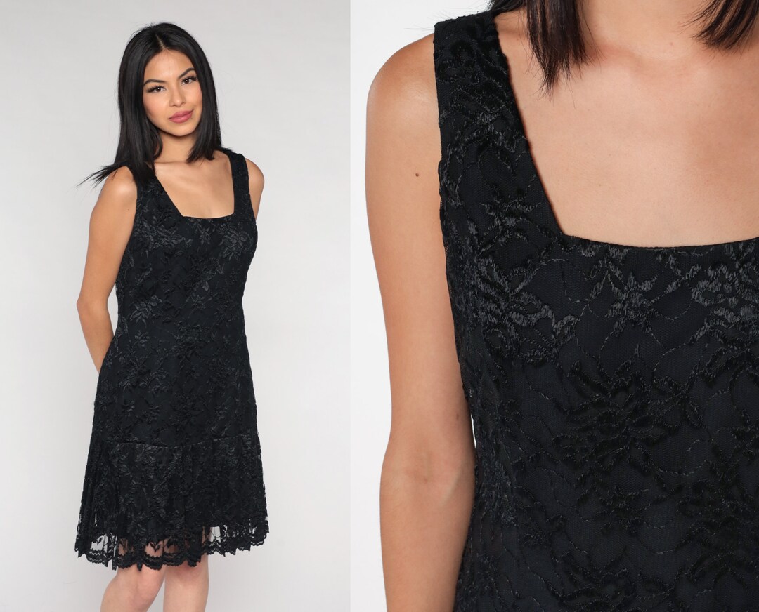 KAREN WALKER 1990s lace mini dress