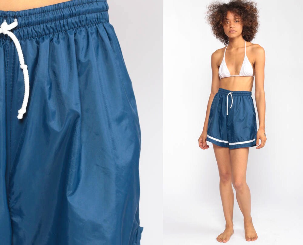 Blue Gym Shorts -- Jogging Shorts 80s 