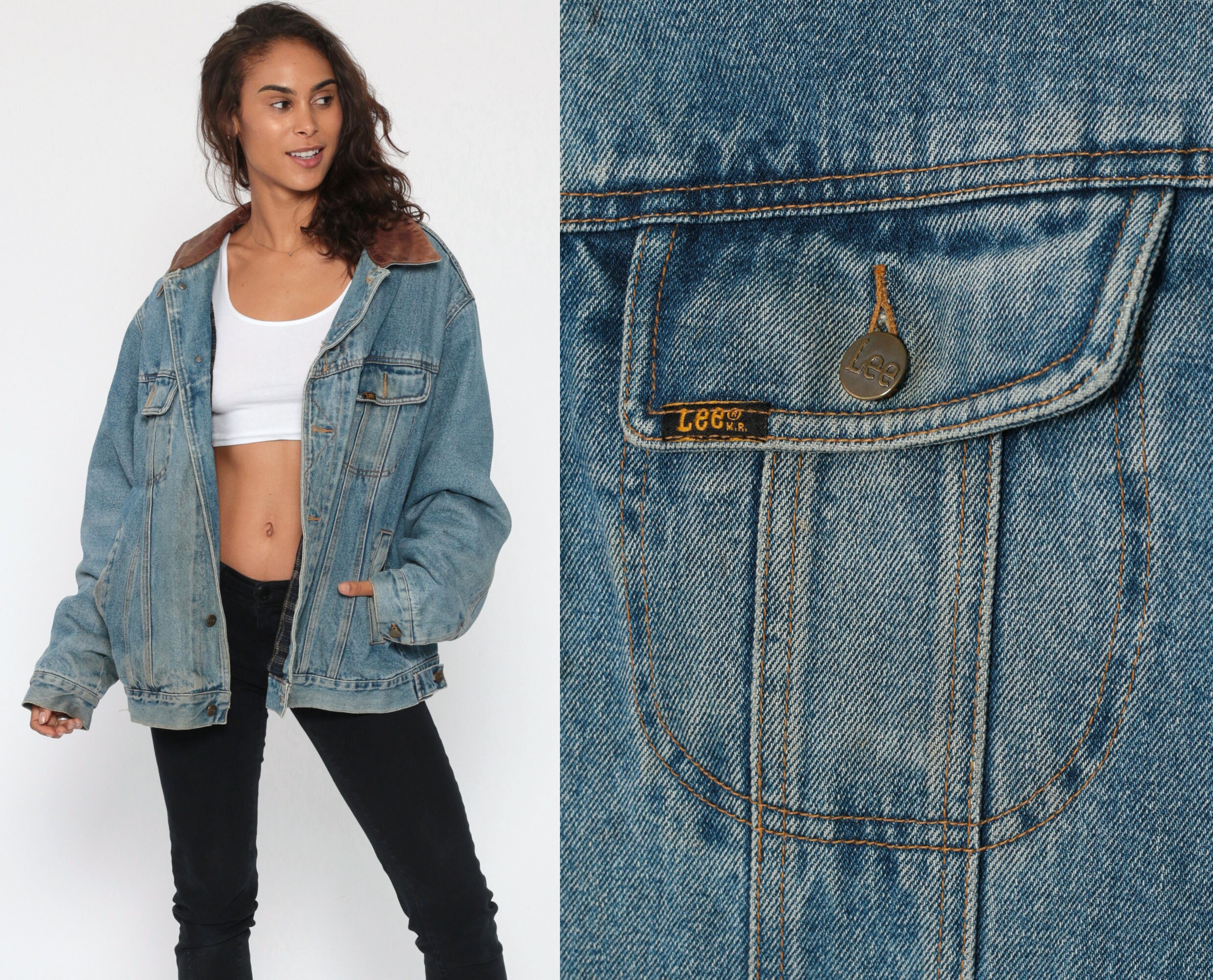 denim jacket plaid lining