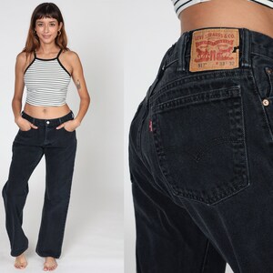 Black Bootcut Levis Jeans Y2K Levi 517 Jeans Flared Denim