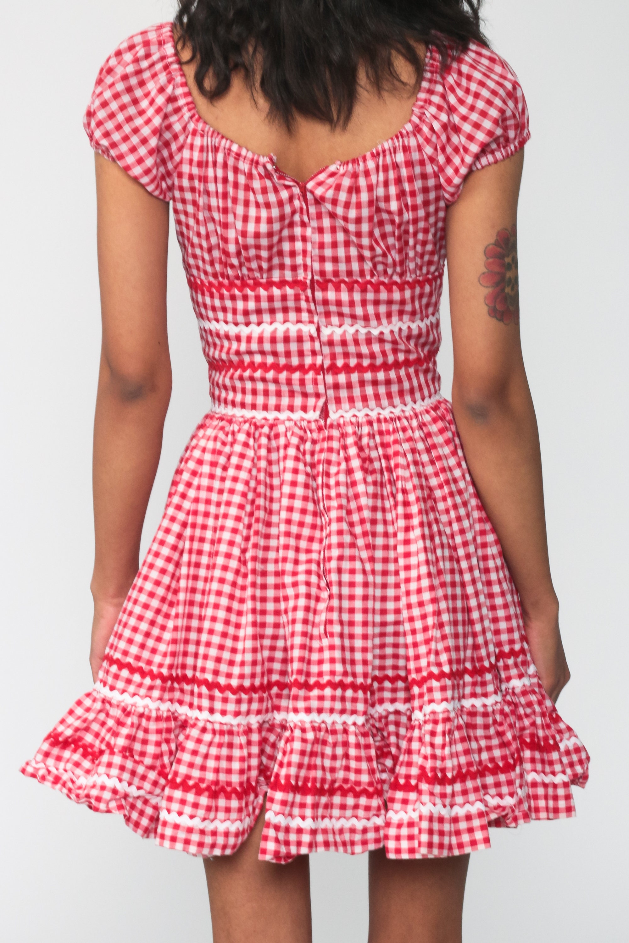 checkered vintage dress