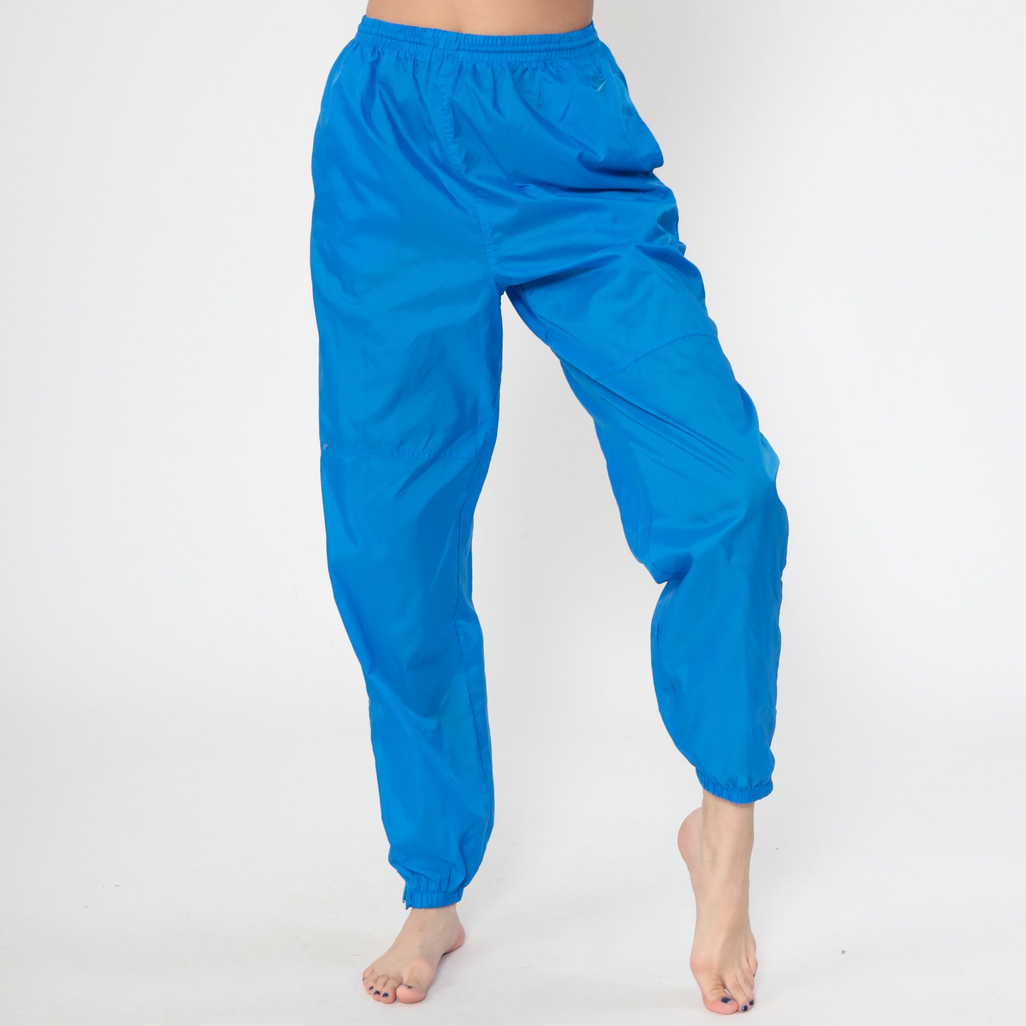 Nike Track Pants 90s Joggers Jogging Track Suit Warm Up Suit Blue Athletic Pants 1990s Sports