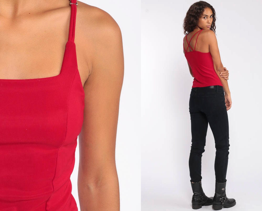 90s spaghetti strap top