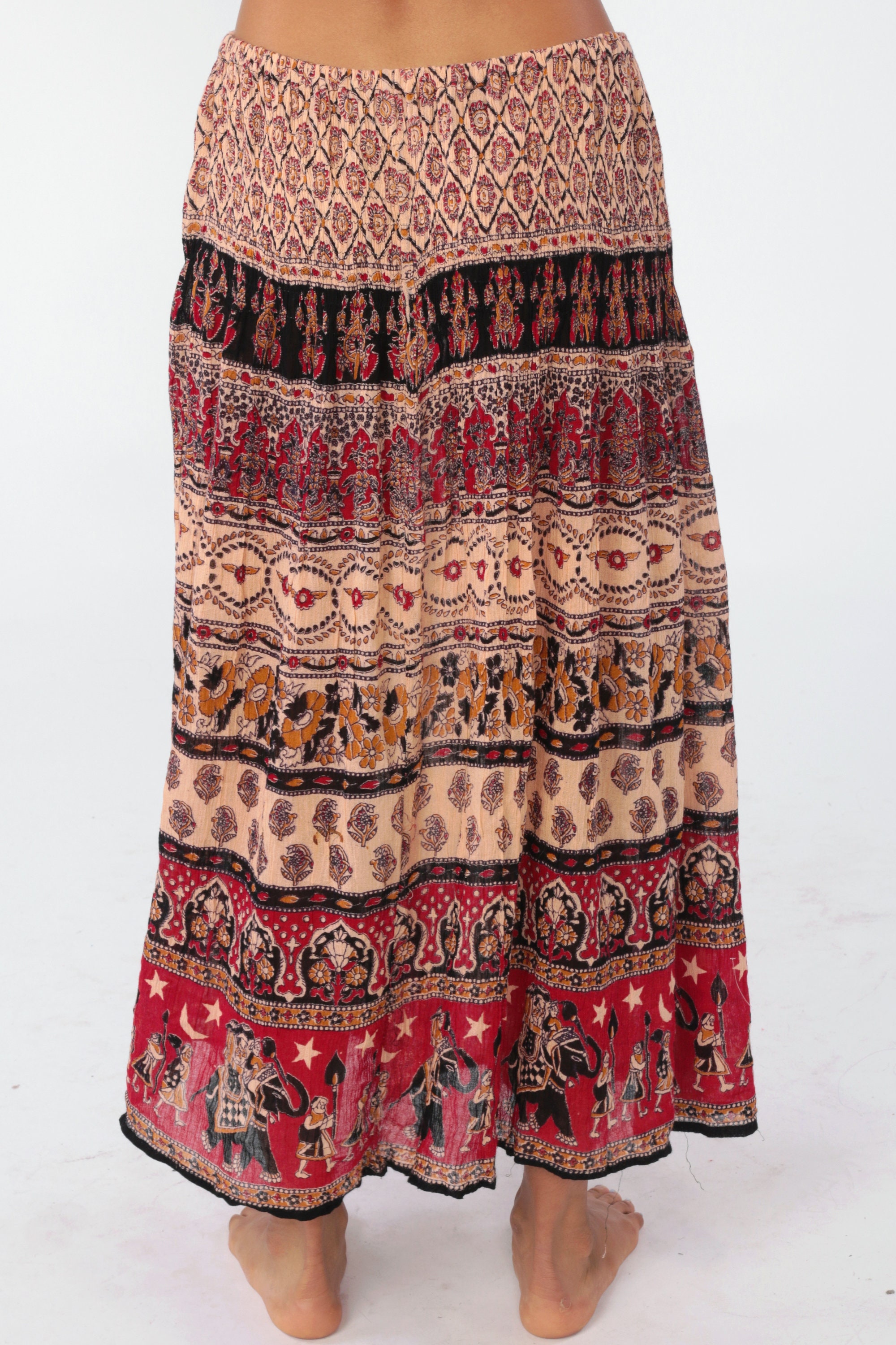 boho gypsy maxi skirt