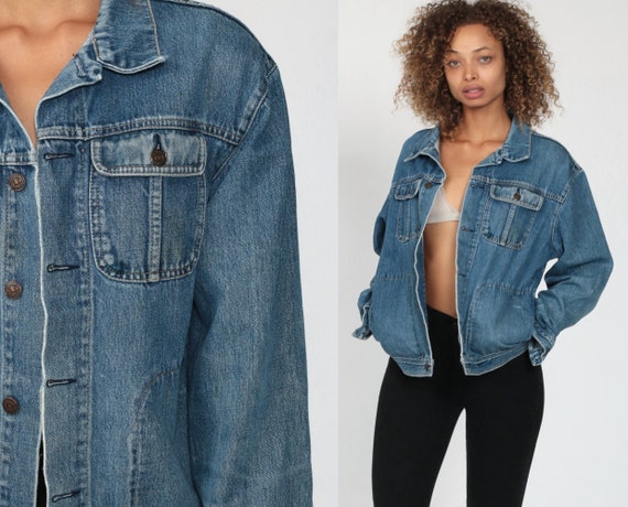 Buy Levis Denim Jacket LEVI STRAUSS Jean Blue Jacket Oversized Online in India - Etsy