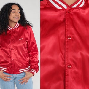 Baseball Jacket - Red - Ladies
