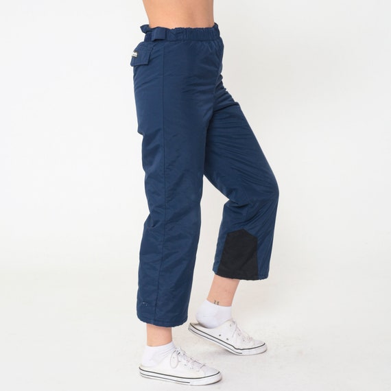 90s Columbia Ski Pants Navy Blue Insulated Ski Pants Snowboarding Pants Streetwear 1990s Nylon Sporty Vintage Retro Youth 10/12 2xs