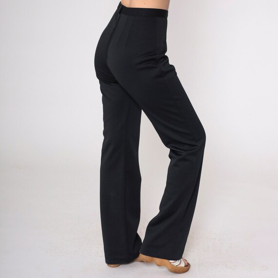 Plain Black Pants Y2K Trousers High Rise Waisted Simple Bootcut Retro Basic Minimalist Chic Plain Solid Boot Cut Vintage 00s Varsity Small S