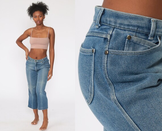 70s Capri Jeans High Waisted Jeans 