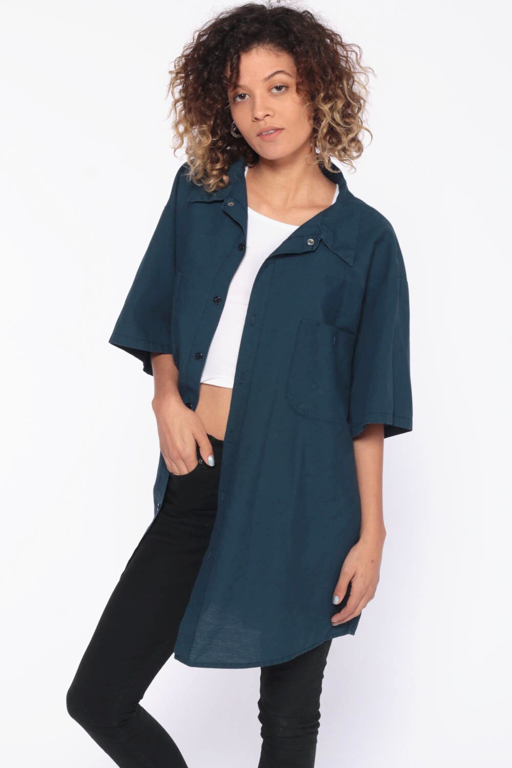women's button up work shirts