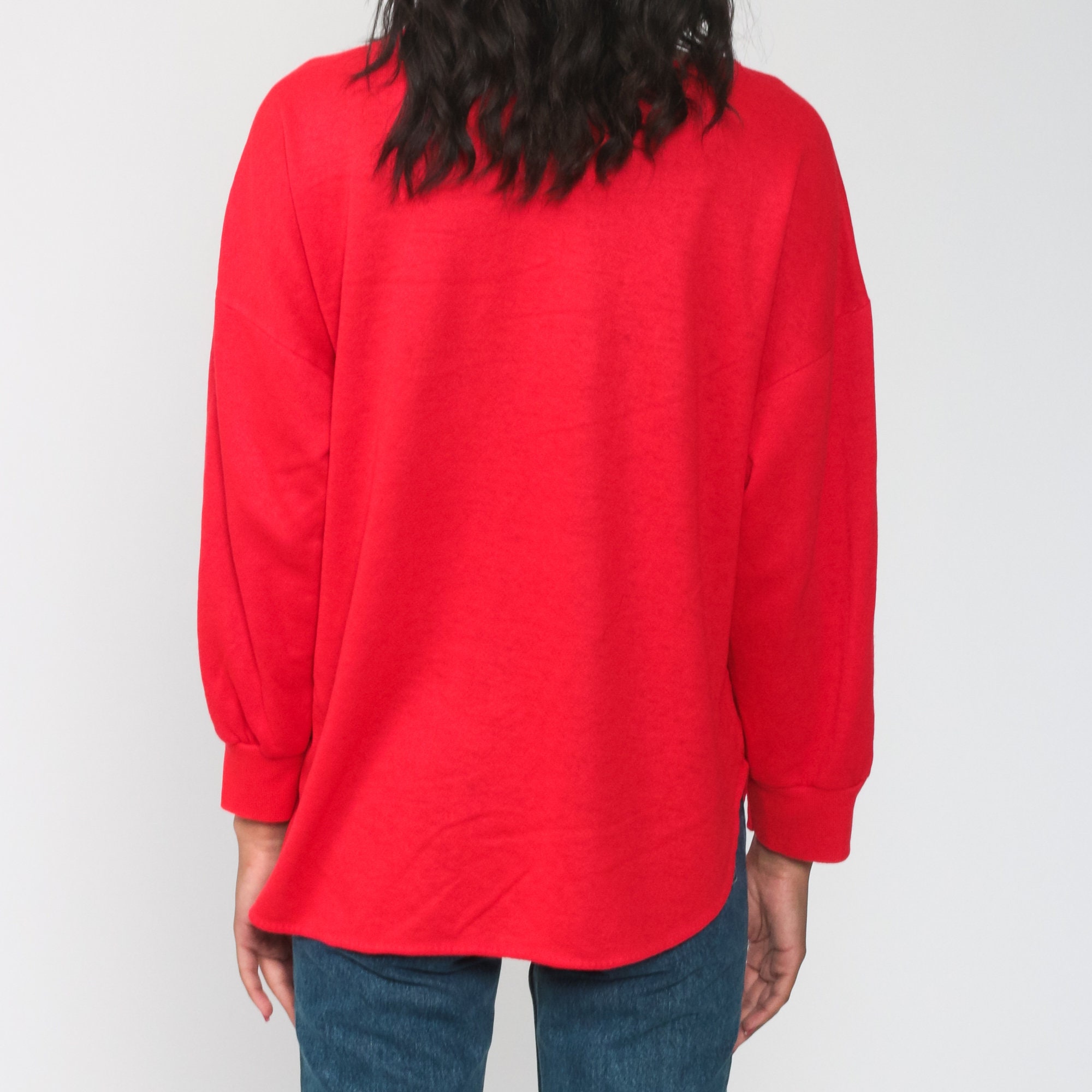 red crewneck