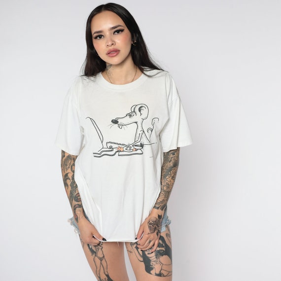 Computer Joke Shirt Human Mouse Shirt 90s Gem