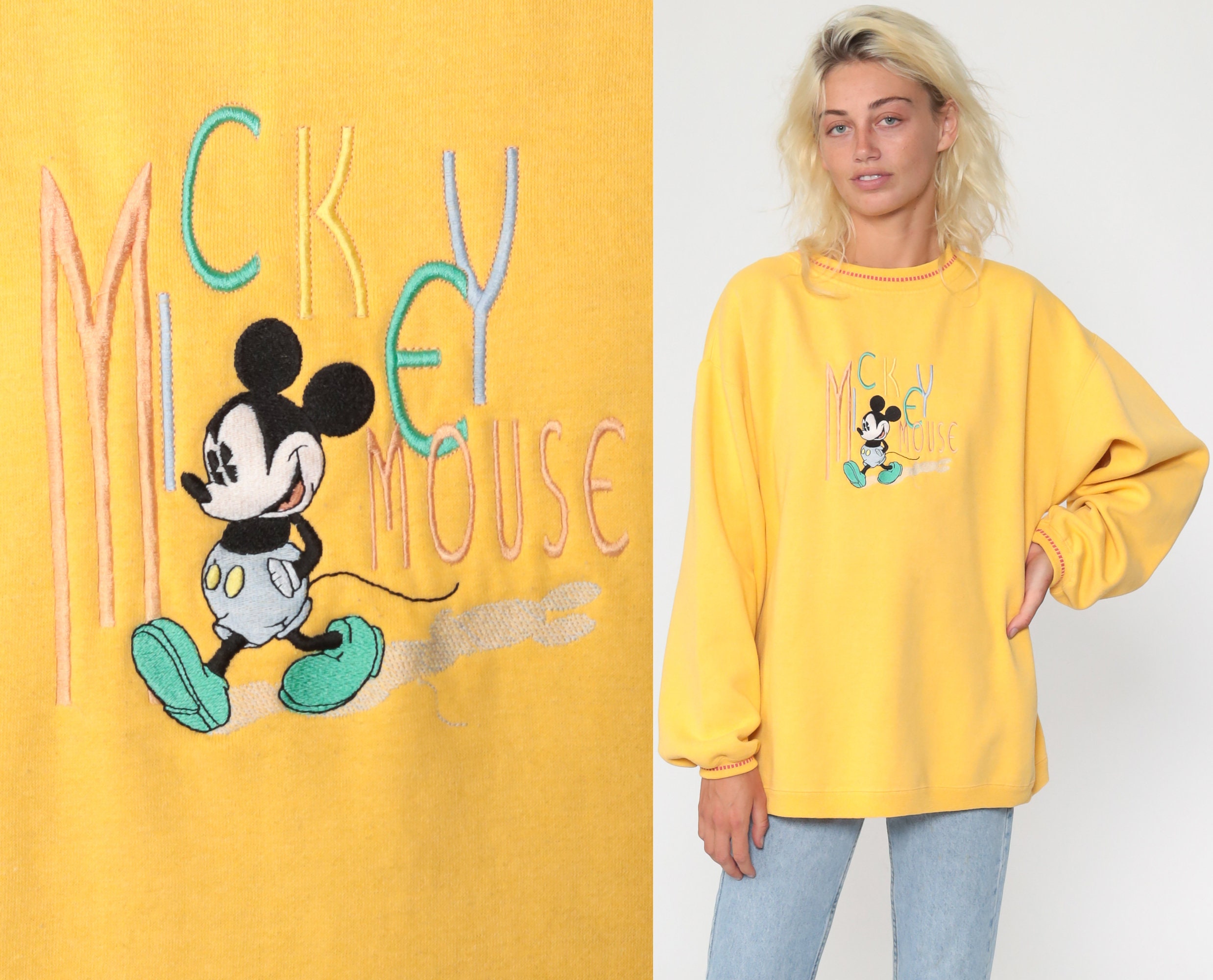 yellow retro disneyland shirt