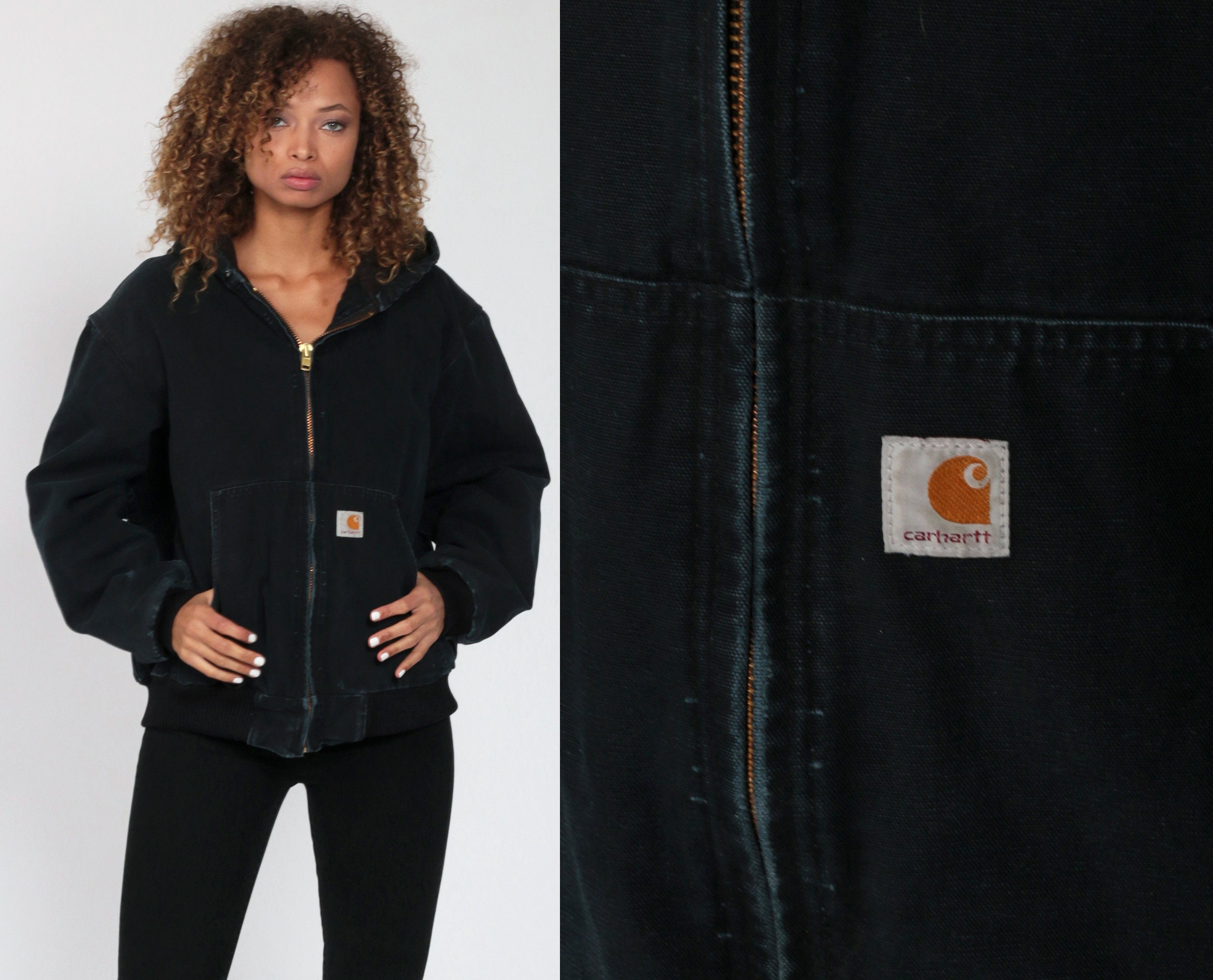 carhartt hooded fleece jacket