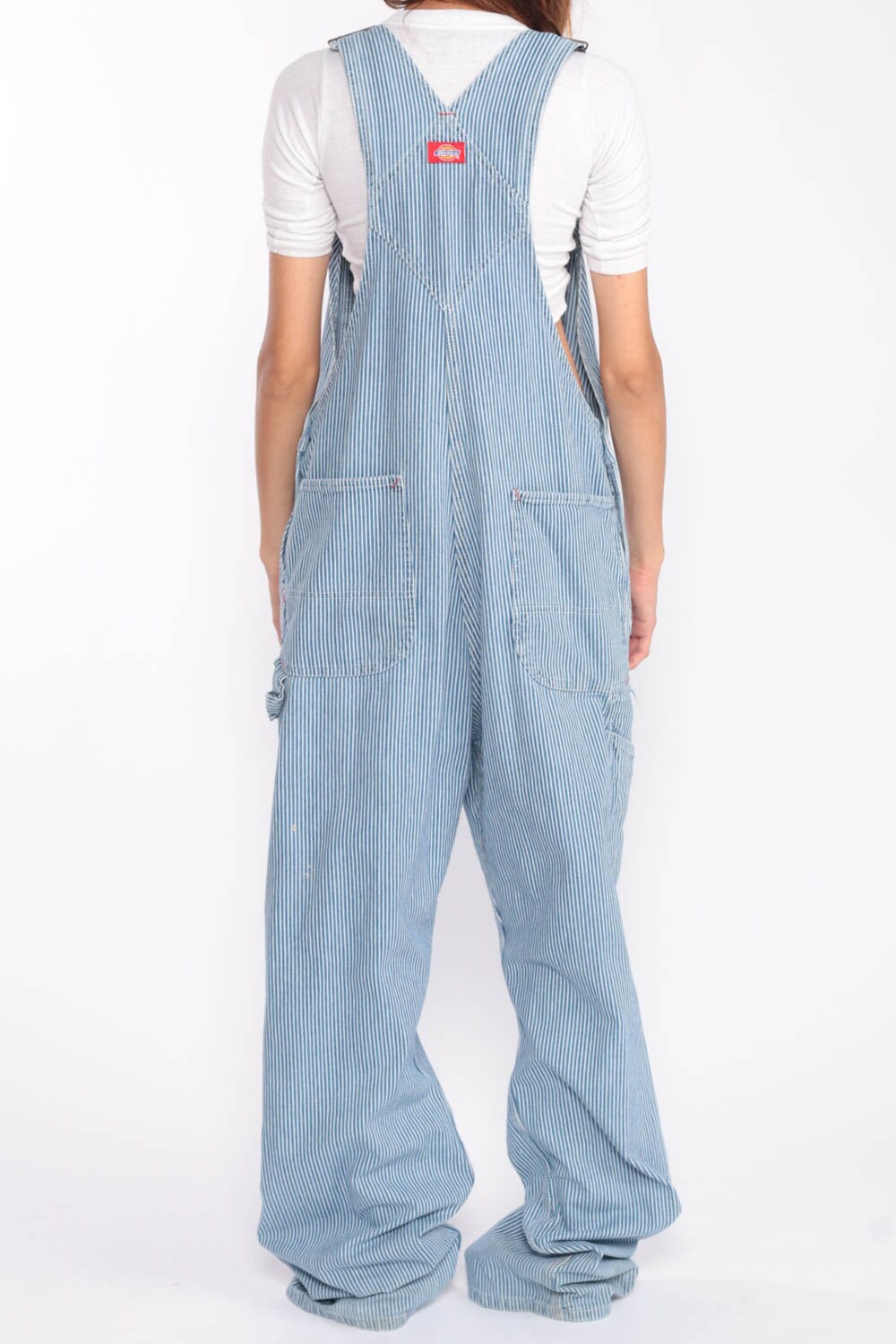 Dickies Overalls 90s Denim Bib STRIPED Overalls Baggy Etsy